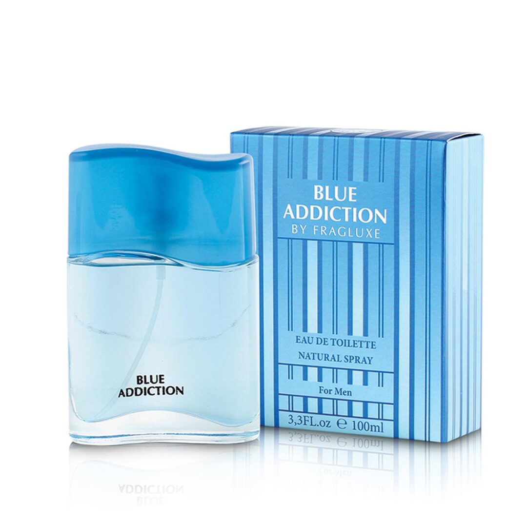 (plu02167) - Apa de Toaleta Blue Addiction, Fragluxe, Barbati - 100ml (plu02167) - Apa de Toaleta Blue Addiction, Fragluxe, Barbati - 100ml