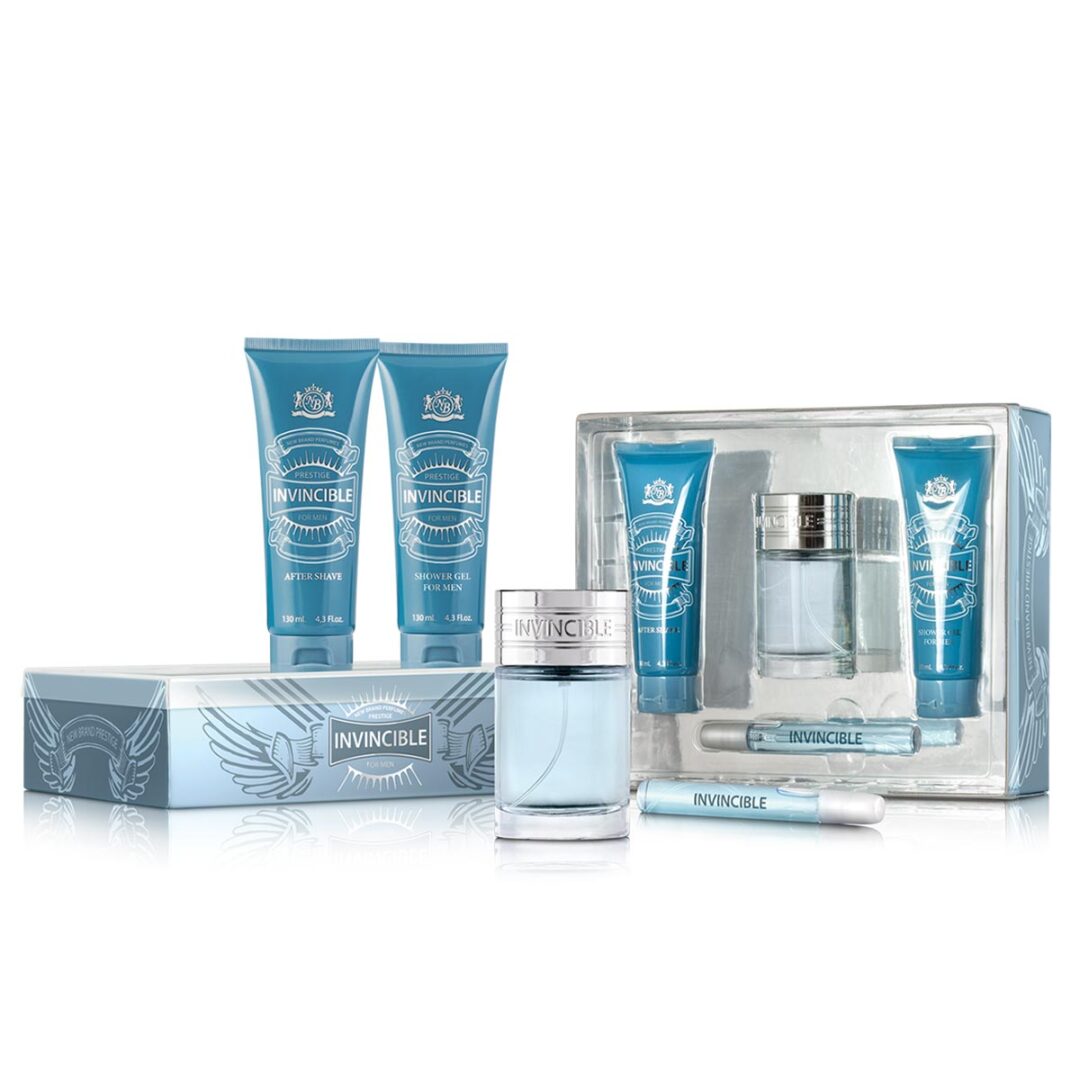 (plu02136) - Set NB Invincible, PC Design, Apa de Toaleta - 100ml + Apa de Toaleta - 15ml + Gel de Dus - 130ml + After Shave - 130ml (plu02136) - Set NB Invincible, PC Design, Apa de Toaleta - 100ml + Apa de Toaleta - 15ml + Gel de Dus - 130ml + After Shave - 130ml