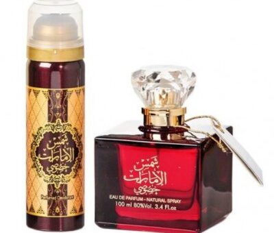(plu00023) - Set Shams Al Emarat Khususi, Ard Al Zaafaran, Femei, Apa de Parfum - 100ml + Deo - 50ml