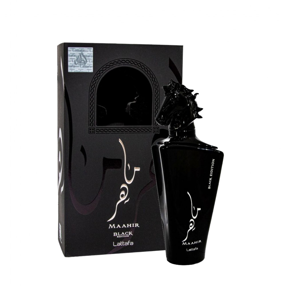 (plu00008) - Apa de Parfum Maahir Black Edition, Lattafa, Barbati - 100ml