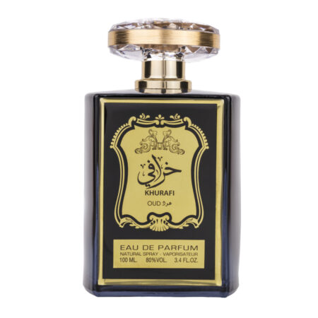 (plu00132) - Apa de Parfum Khurafi Oud, Al Raheeb, Unisex - 100ml