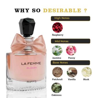 (plu00426) - Apa de Parfum La Femme Bloom, Riiffs, Femei - 100ml