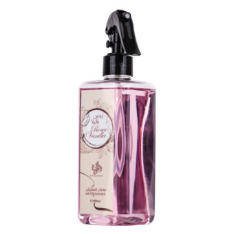 (plu01296) - Deodorant de Camera Roses Vanilla, Al Wataniah, Fara Alcool - 500ml