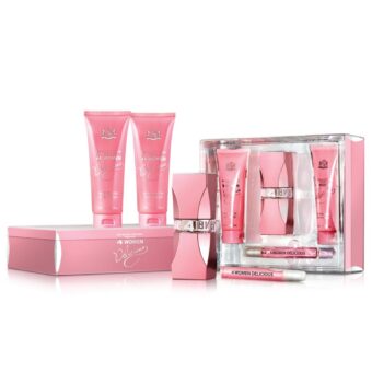 (plu02209) - Set 4 Woman Delicious, New Brand Prestige, Femei, Apa de Parfum - 100ml + Apa de Parfum - 15ml + Gel de Dus - 130ml + Lotiune Corp - 130ml