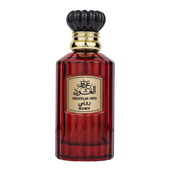 (plu05108) - Apa de Parfum Urooq Al Oud Ruby, Lattafa, Unisex - 100ml