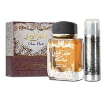 (plu00583) - Set Pure Oudi, Lattafa, Barbati, Apa de Parfum - 100ml + Deo - 50ml