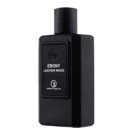 (plu00167) - Apa de Parfum Ebony Leather Wood, Grandeur Elite, Barbati - 100ml