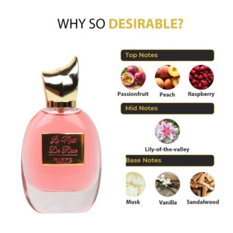(plu01333) - Apa de Parfum La Nuit De Rose, Riiffs, Femei - 100ml
