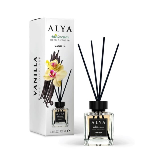 (plu01365) - Deodorant de Camera Vanilla, Alya, Reed Diffuser - 100ml