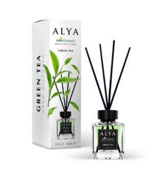 (plu01383) - Deodorant de Camera Green Tea, Alya, Reed Diffuser - 100ml