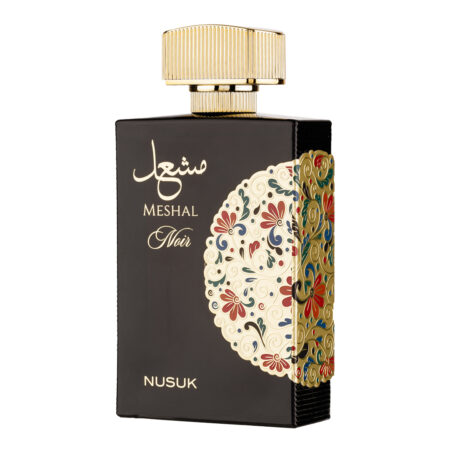 (plu00985) - Extrait de Parfum Meshal Noir Gold, Nusuk, Unisex - 100ml