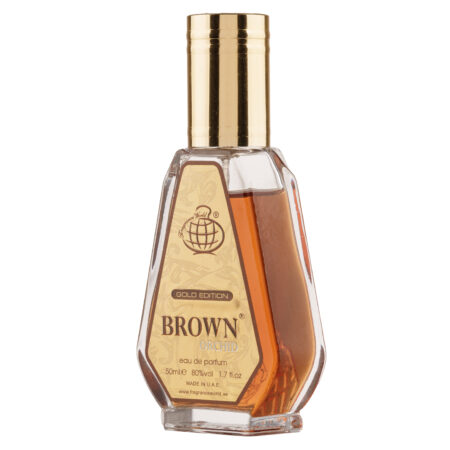 (plu00808) - Apa de Parfum Brown Orchid Gold Edition, Fragrance World, Unisex - 50ml