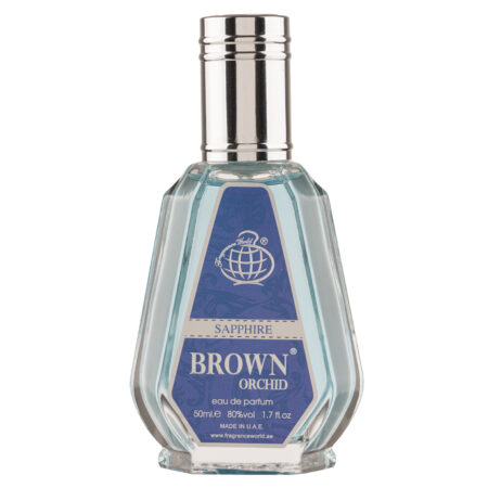(plu00807) - Apa de Parfum Brown Orchid Sapphire, Fragrance World, Unisex - 50ml
