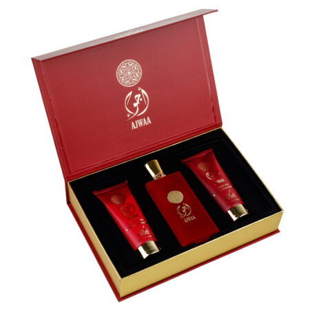 (plu00046) - Set Cadou Ajwaa Apa de Parfum 100ml + Gel De Dus 100ml + Lotiune de corp 100ml, Nusuk