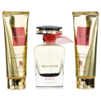 (plu00093) - Set Cadou Bella Rouge Apa de Parfum 100ml + Gel De Dus 100ml + Lotiune de corp 100ml, Riiffs