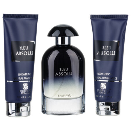 (plu00076) - Set Cadou Bleu Absolu Apa de Parfum 100ml + Gel De Dus 100ml + Lotiune de corp 100ml, Riiffs