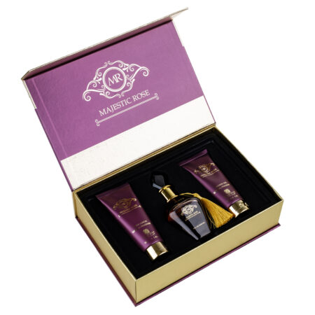(plu00053) - Set Cadou Majestic Rose Apa de Parfum 100ml + Gel De Dus 100ml + Lotiune de corp 100ml, Riiffs