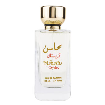 (plu05427) - Set Mahasin Crystal, Lattafa, Femei, Apa de Parfum - 100ml + Deo - 50ml