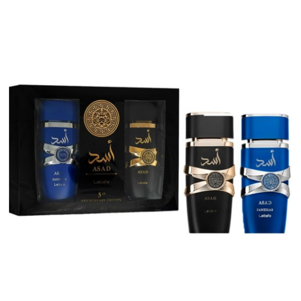 (plu01706) - Set Cadou Asad Apa de Parfum 100ml + Asad Zanzibar Apa de parfum 100ml, Lattafa